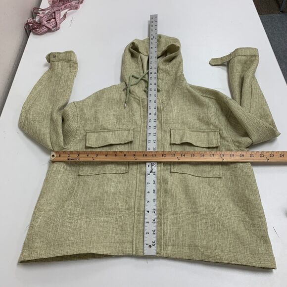 Avec Les Filles Jacket Women L Large Artichoke Zip Up Lightweight Utility Pocket - Picture 8 of 12